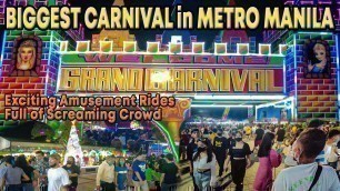 'BIG CROWD AT THE CARNIVAL, STUNNING, STREET FOOD | CHRISTMASSAYA | Marikina City | Philippines |'