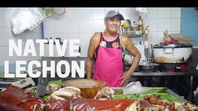 'Filipino LECHON FEAST in MARIKINA Public Market! Philippines Street Food Tour in Manila 