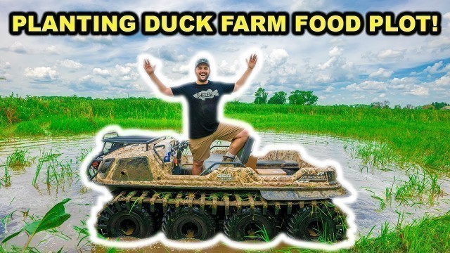 'PLANTING a DUCK Food Plot with the TANK at My FARM!!!!'