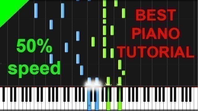 'Alison Gold - Chinese Food 50% speed piano tutorial'