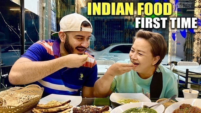 'My Thai Girlfriend Mother Trying Indian Food ( FIRST TIME ) 