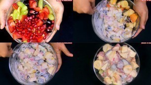 'Fresh Fruit Salad with Creamy | Fruit Salad For Weight Loss | Healthy Ramadan Recipe (Mim s Kitchen)'