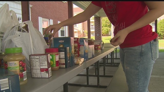 'Hubbard Eagle Scout starts 24-hour food bank'