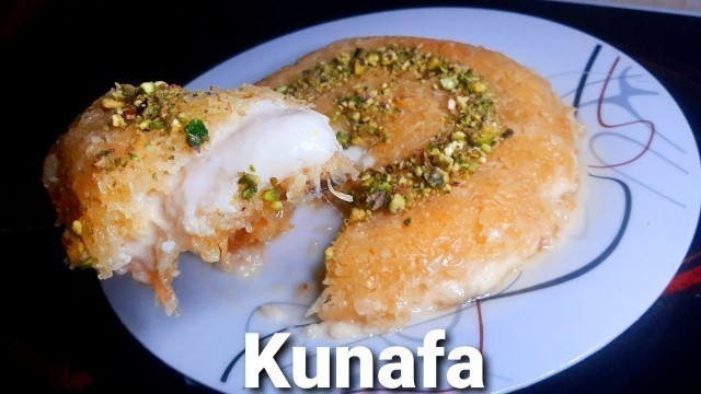 'Kunafa Recipe with Homemade Pastry || Khunafa in Malayalam || Ramadan Special Sweets Recipe'