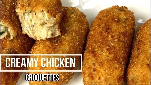 'Creamy chicken CROQUETTES | easy recipe | crispy and creamy | Ramadan special recipes'