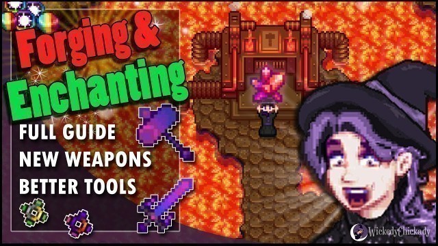 'NEW Forge and Enchanting in Stardew Valley 1.5 Update | New Weapons | Better Tools | Ring Merging'