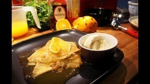 'Crêpe Suzette con gelato al garofano'