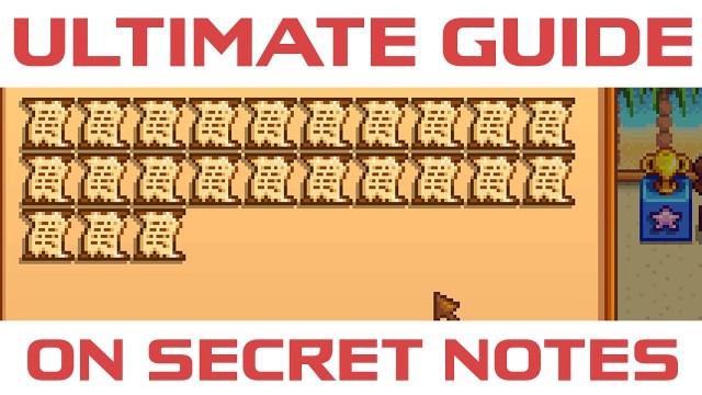 'Stardew Valley - Ultimate Secret Note Guide'