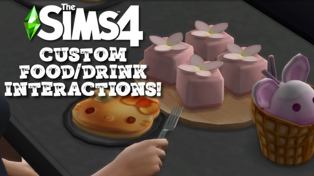 'Sims 4 Custom Content Showcase: Custom Food & Drink Interactions!'