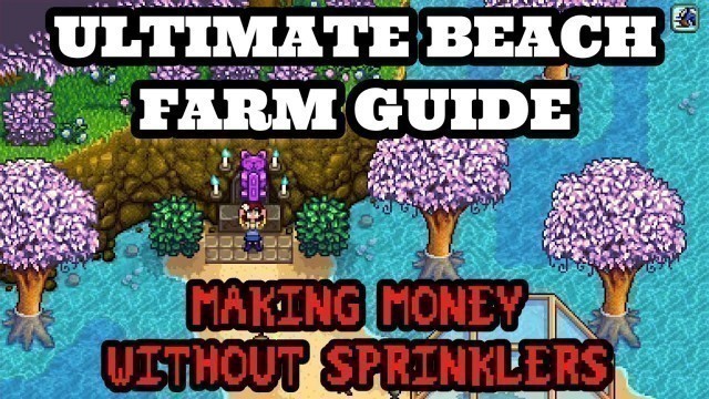 'Stardew Valley Ultimate Beach Farm Guide | How To Make Money Without Sprinklers'