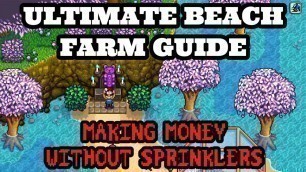 'Stardew Valley Ultimate Beach Farm Guide | How To Make Money Without Sprinklers'