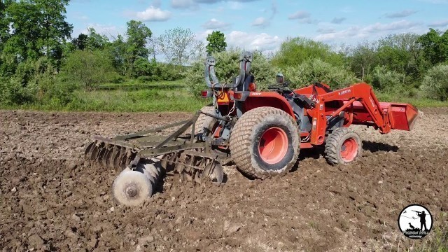 'Food Plot Ground Prep - Running The Disc To Work The Soil'