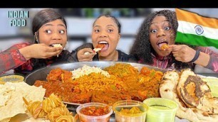 'NIGERIAN FAMILY TRY INDIAN FOOD MUKBANG FOR THE FIRST TIME EVER MUST WATCH!!