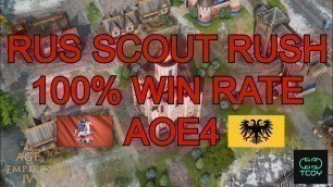 'RUS SCOUT RUSH IS ACTUALLY BROKEN | RUS | AOE4'