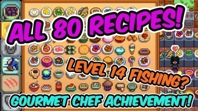 'HOW TO GET ALL 80 RECIPES IN STARDEW VALLEY! | Stardew Valley Tips'