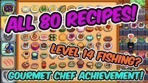 'HOW TO GET ALL 80 RECIPES IN STARDEW VALLEY! | Stardew Valley Tips'