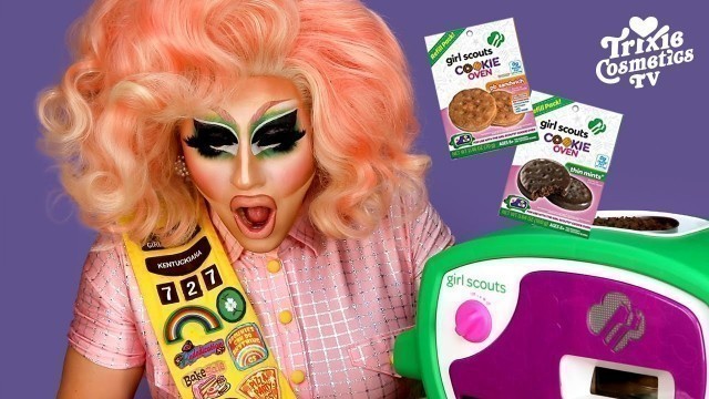 'Trixie Bakes Girl Scout cookies in the Girl Scouts Cookie Oven'