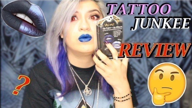 'TATTOO JUNKEE REVIEW | Metallic Lip Paint | Lip Effects'