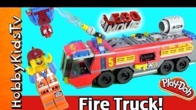 'LEGO Airport Fire Truck Build by HobbyKidsTV'