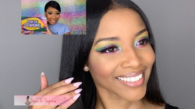 'I TRIED FOLLOWING MAKEUP TUTORIAL BY MSAALIYAHJAY | CRAYON CASE | BLACK-OWNED MAKEUP BRAND'