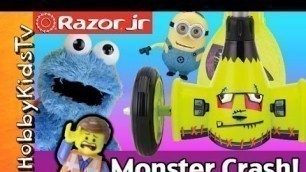 'LEGO Emmet, Cookie MONSTER CRASH!  by HobbyKidsTV'