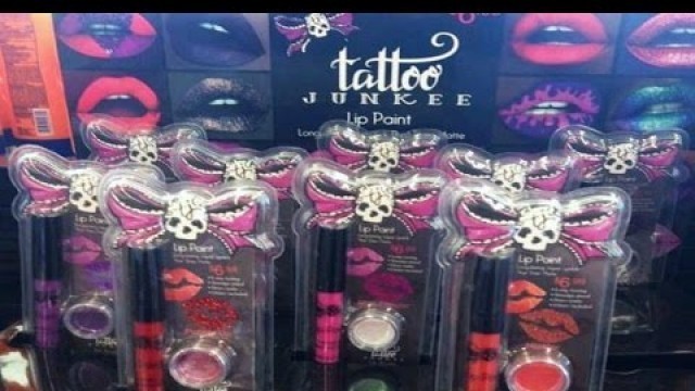 'Tattoo Junkee Lip Paints Review and Swatches! Velvet and Sparkle'