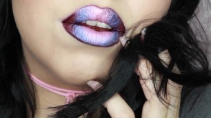 'How To Do Easy Unicorn Ombre Lips with Tattoo Junkee'