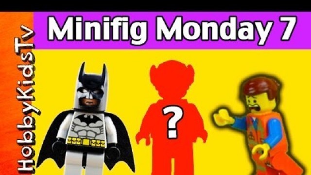 'Lego MiniFig Monday 7 Super Heros  Superman Batman and Wonder Woman HobbyKidsTV'