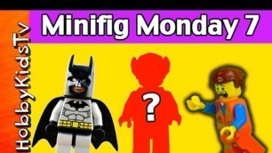 'Lego MiniFig Monday 7 Super Heros  Superman Batman and Wonder Woman HobbyKidsTV'