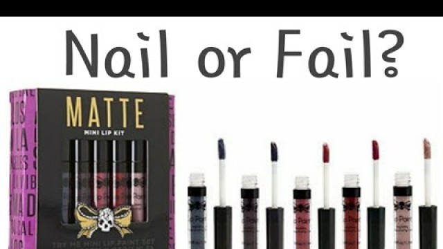 'Tattoo Junkee Mini Matte Lip Paint Set'