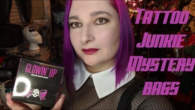 'Tattoo Junkie makeup Mystery Bag unboxing goth on a budget bday Month haul week 3 