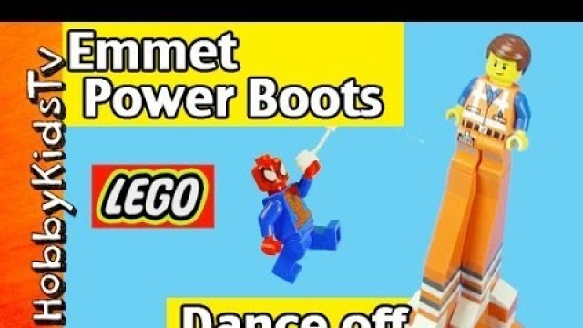 'Emmet Power Boots DANCE! SpiderMan Lord Business UniKitty LEGO by HobbyKidsTV'