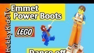 'Emmet Power Boots DANCE! SpiderMan Lord Business UniKitty LEGO by HobbyKidsTV'