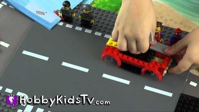 'LEGO City Get Away Van Museum 60008 + Emmet! HobbyKidsTV'