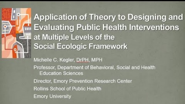 'PMGR:Application of Theory to Designing and Evaluating Public Health Interventions-Audio Description'