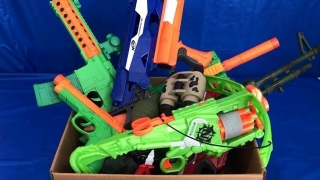 'Toy Weapons Box of Toys Toy Guns for Kids Nerf Guns Military Toys'