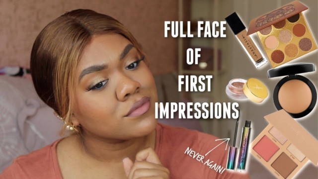 'FULL FACE OF FIRST IMPRESSIONS | JUVIA\'S PLACE, URBAN DECAY, MAC, CRAYON CASE, MELLOW COSMETICS!!!'