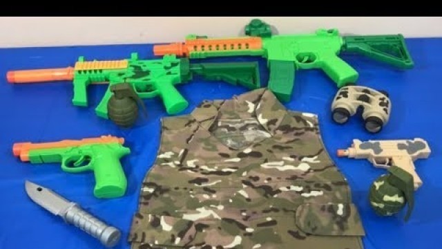 'Box of Toys Toy Guns Toy Weapons Military Toys Kids Fun'