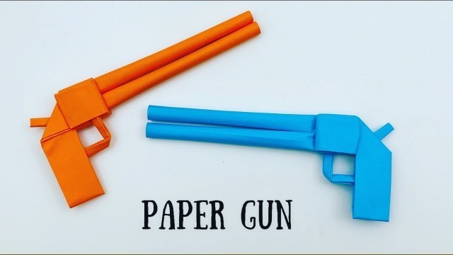 'How To Make Easy Paper GUN Toy  For Kids / Nursery Craft Ideas / Paper Craft Easy / KIDS crafts'