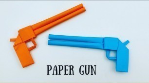 'How To Make Easy Paper GUN Toy  For Kids / Nursery Craft Ideas / Paper Craft Easy / KIDS crafts'