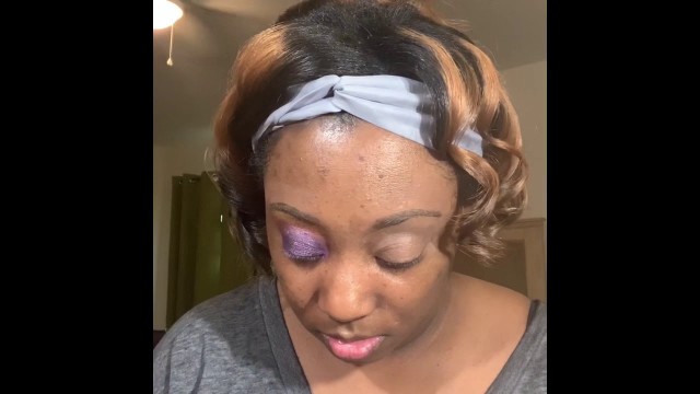 'Purple and Gold Beginner Look using BH Cosmetics & Crayon Case'