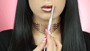 'How to Metallic Lips with Kristin Crabtree for Tattoo Junkee'