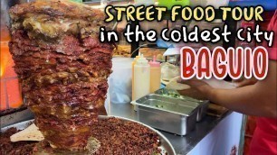 'STREET FOOD TOUR around BAGUIO CITY | Afternoon Walk & Street Food in the Philippines\' Coldest City!'