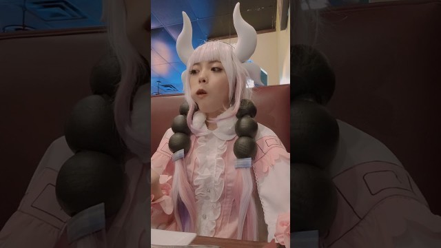 'Kanna want some food #kannakamui #cosplay #food'