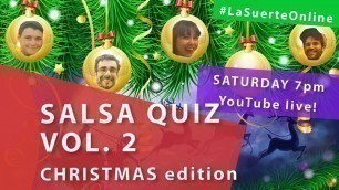 'All I want for Christmas is QUIZ... and salsa... and some food :)'