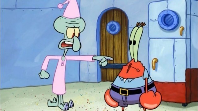 'Spongebob - That crab is a food thief'