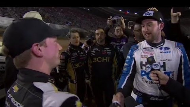 'TYLER REDDICK CHASE BRISCOE POST RACE INTERVIEW - 2022 FOOD CITY DIRT RACE NASCAR AT BRISTOL DIRT'