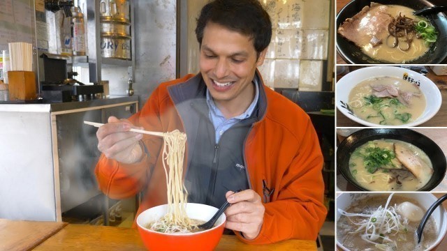 'Fukuoka Ramen Eating Spree ★ ONLY in JAPAN'