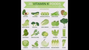 'VITAMIN K FOODS LIST 