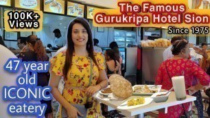 'Famous Gurukripa Sion | Sindhi Cuisine Chole Samosa Tikki | Mumbai Street Food | Indian Street Food'